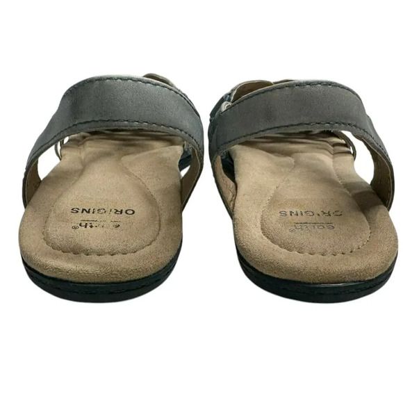 Earth Origins Belle Brielle Moroccan Blue Leather Sandals Size 9.5N - Picture 4 of 11